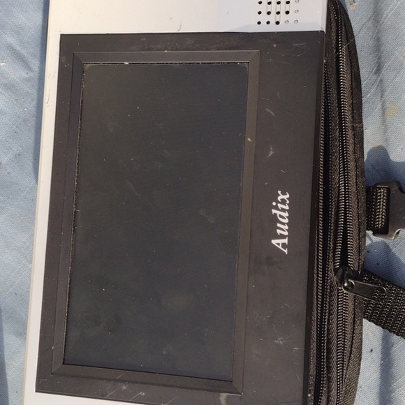 Audix Portable DVD&Media Player & Monitor with Black and Gray Accents and Case - Picture 5 of 6